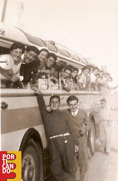 1951 Carmine Leopoldo e Andrea Gambardella in gita alla solfatara di pozzuoli