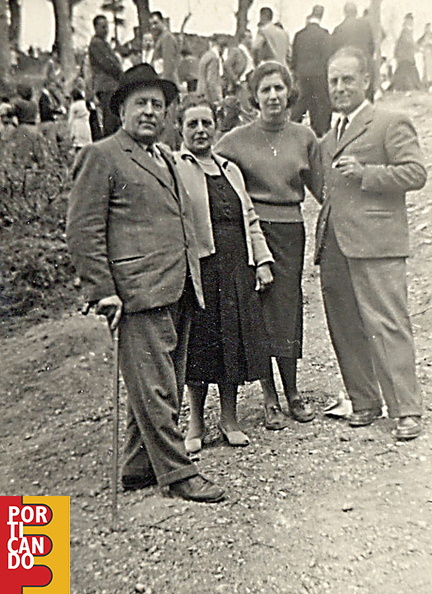 1955 circa Alfonso Muoio Rosa Gagliardi Giannina Fioretto Gagliardi