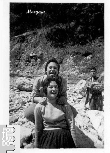 1955 circa Anna Maria Morgera e Francesca Virno 1955