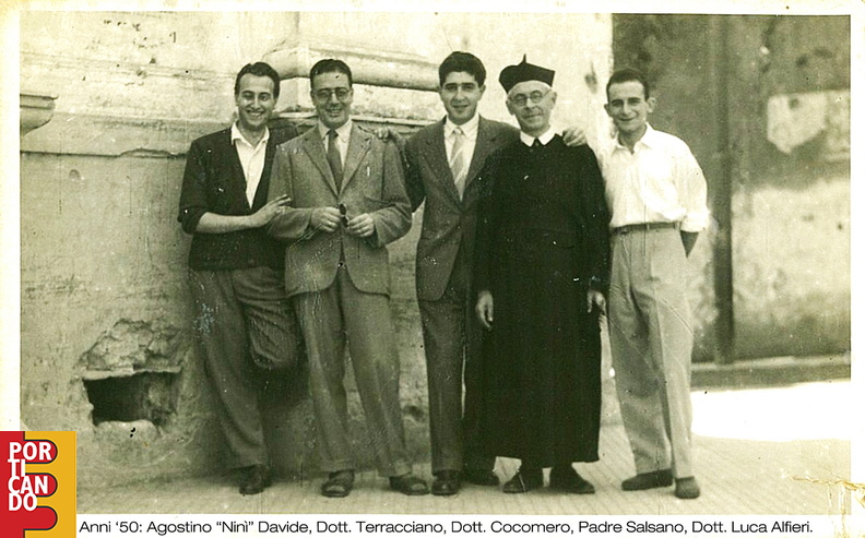 1955 circa Nini' Davide Carmine Terracciano  Dr Cocomero padre Salsano Luca Alfieri