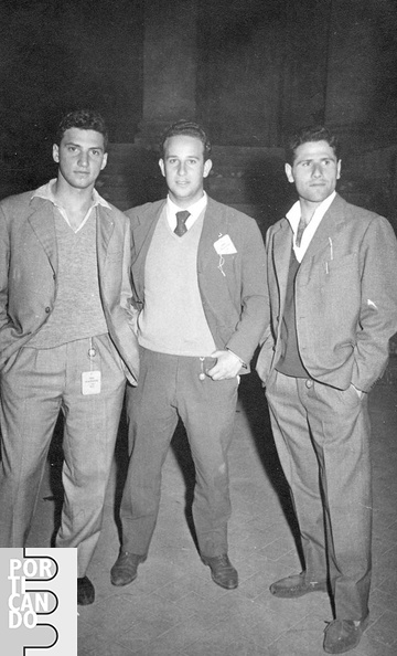 1957 circa Andrea Cotugno con Vittorio Del Vecchio ed un altro amico
