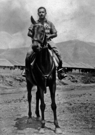 1942 Barone Umberto cavalleggeri aosta   confine greco - albanese