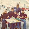 1974 Tournee in Sicilia di Mario Pagano con Mario Abbate da sinistra Ferdinando Patrizio Tullio Mario Mimmo