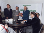 Mimi Apicella con Lucio Barone alla presentazione del libro FRASARIO NAPOLETANO 1986