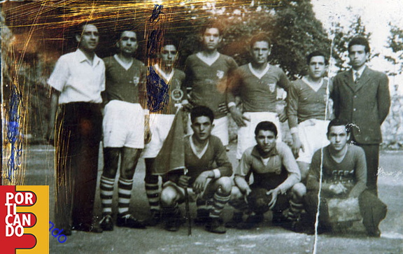 1952 squadra calcio Mario Trezza Ciro Di Giuseppe Gerardo Ugo Peppino Salvatore Mario Antonio Tullio Giovanni