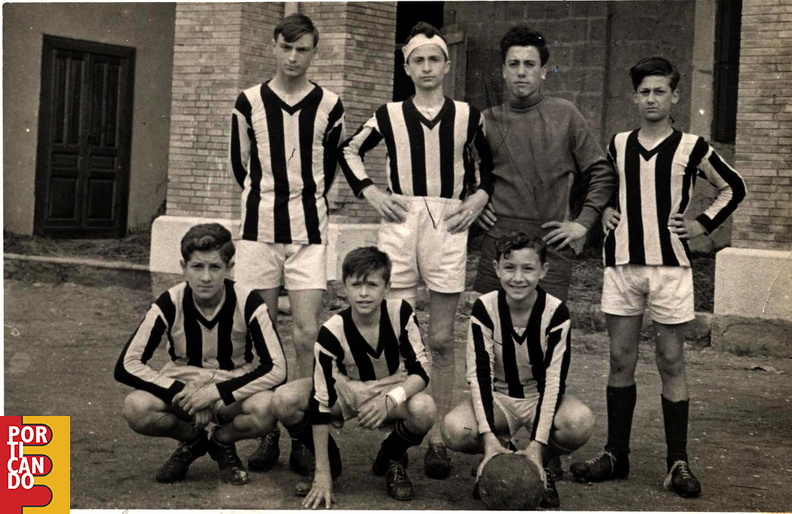 1953 calcio a 7 Armenante Peppino Raimondi Pinuccio Accarino Cleto D'amico Nino D'Antonio Antonio Pisacane Andrea Della Rocca