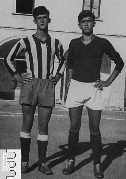 1957 circa Cleto D'Amico e Gennaro Avallone