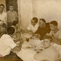 1960 circa vita di associazione in piedi Giovanni Santoriello seduti Scermino Padre Baldini Raimondi