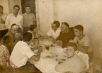 1960 circa vita di associazione in piedi Giovanni Santoriello seduti Scermino Padre Baldini Raimondi