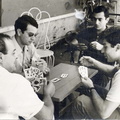 1966Marcello Rescigno (a dx ) e Pierfranco Redi alla finale del torneo di scopone