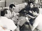 1966Marcello Rescigno (a dx ) e Pierfranco Redi alla finale del torneo di scopone