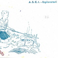 1950 circa cartolina postale dell ' ASCI