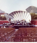 1965 circa il palco per il Festival ritmo sinfonico al Tennis