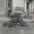 1940 circa soldati sul piazzale della Badia
