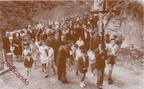 1944 pellegrinaggio dei rifugiati di guerra alla badia