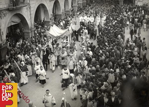 1947 06 05 Processione del Corpus Domini