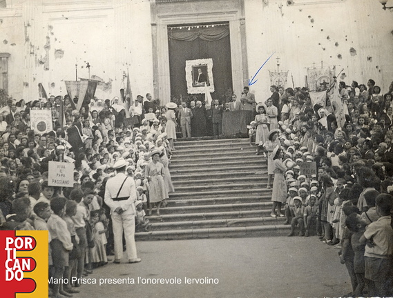 1947 07 13 festa del papa Mario Prisco presenta on Iervolino