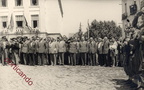 1951 1950 giugno il Sndaco con la Giunta all'arrivo degli allievi della NuNziatella in campeggio a Cava