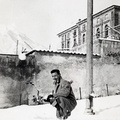 1956 Neve a piazza Sanfrancesco palla di neve in arrivo