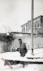 1956 Neve a piazza Sanfrancesco palla di neve in arrivo