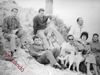 1955 circa Andrea Cotugno con amici
