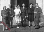 1969 con i genitori al matrimonio