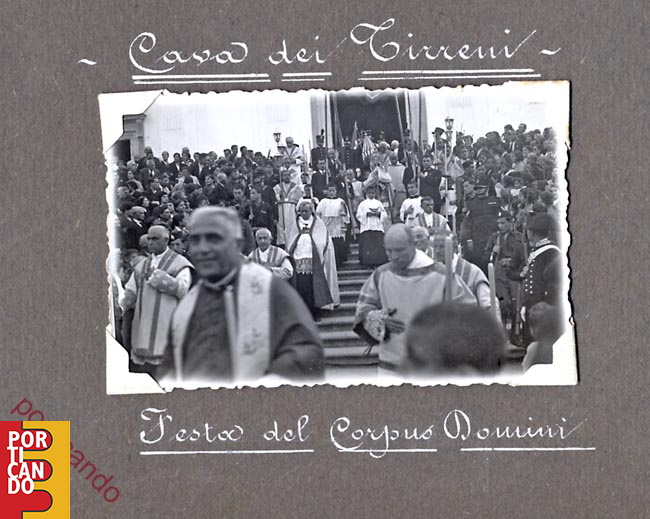 1935 festa del corpus domini   - diciture di E. De Leo