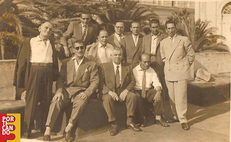 1942 Raduno dei commercianti cavesi a Vietri fra gli altri Damiani e Leopoldo