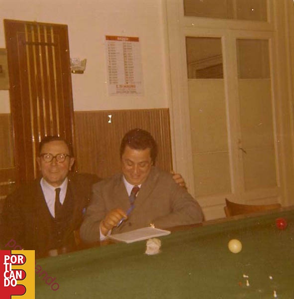 1971 circolo dei commercianti torneo di boccette arbitro Carmine Leopoldo