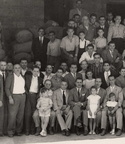 1955 circa maestranze Senatore con famiglie e vescovo particolare 1