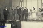 1965 circa Remo Mattei con Agreste ed impiegati comunali concerto presso la scuola elementare Mazzini