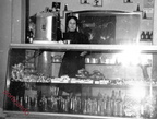 1960 circa De Martino  Bar interno al Cinema Teatro Metelliano. Nella foto la titolare Pina De Martino.