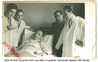 1956 circa dr Cocomero dr Luca Alfieri Ugo Davide Agostino Nini' Davide con um paziente