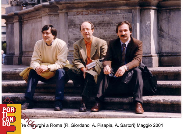 Tre Chirurghi Renato Giordano Antonio Pisapia Albino Sartori a Roma 2001
