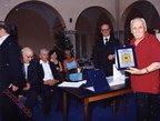 2002 premio alla carriera ad Elio Lamberti  sullo sfondo Paola De Rosa