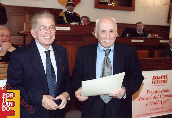 2004 premio alla carriera ad Elio Lamberti  ( con Geppino D'Andria )