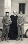 1955 circa padre D'Onghia con Alfredo Di Nunno e Vincenzo Pepe