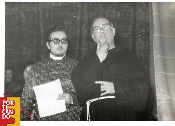 1990 circa Mimi Venditti e Padre Fedele Malandrino
