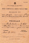 1927 pagella scolastica (elementari) di Emilio De Leo
