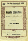 1927 pagella scolastica di Emilio De Leo