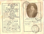 1927 tessera d'identita di Maria Della Porta