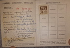 1951 tessera partito comunista di Antonio Leopoldo