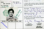 1974 cartellino Bisogno Errico AC tirrenia