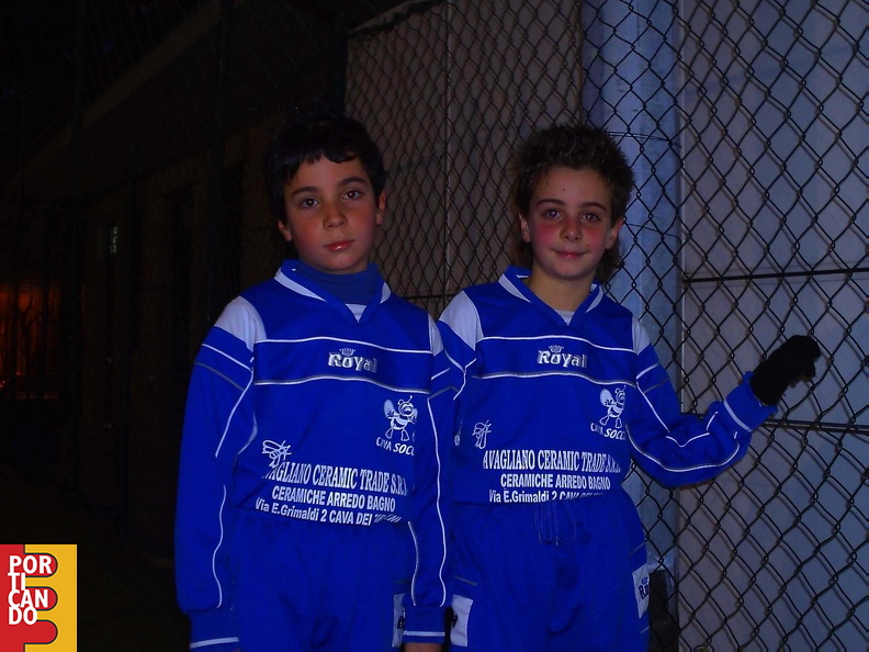 2008 22 dicembre  Alessandro Rossi e Sabino Bisogno della Cava Soccer di Mister Ambrosi dopo la vittoriosa trasferta di Mercato San Severino