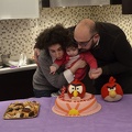 2014 01 07 primo compleanno Anna Lorito con la mamma Lucia Panzella e il padre Tony