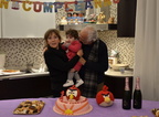 2014 01 07 primo compleanno Anna Lorito con la nonna Rosaria Langiano e il nonno Carlo Panzella
