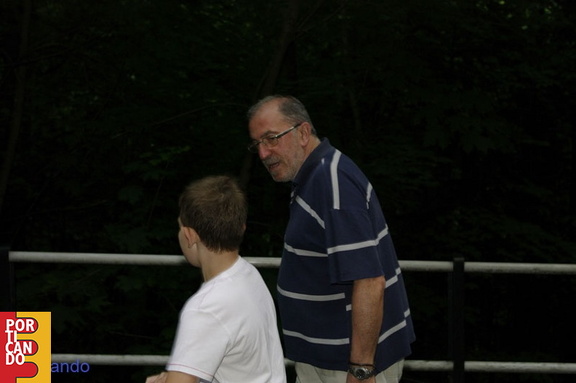 2012 luglio Matteo Russo con il nipote Giulio a sondrio