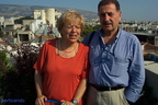 Riccardo Rescigno ( Roma ) con la moglie Giulia ad Atene