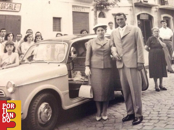 1956  Pasquale Foscari ed Elvira Procida a viale Crispi