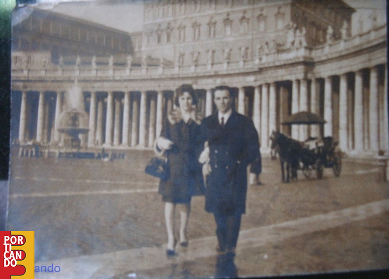 1962 circa Antonio e Maria Vitale a Roma